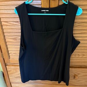 NWOT Lands' End Women's Classic Black Tank Top Size XL